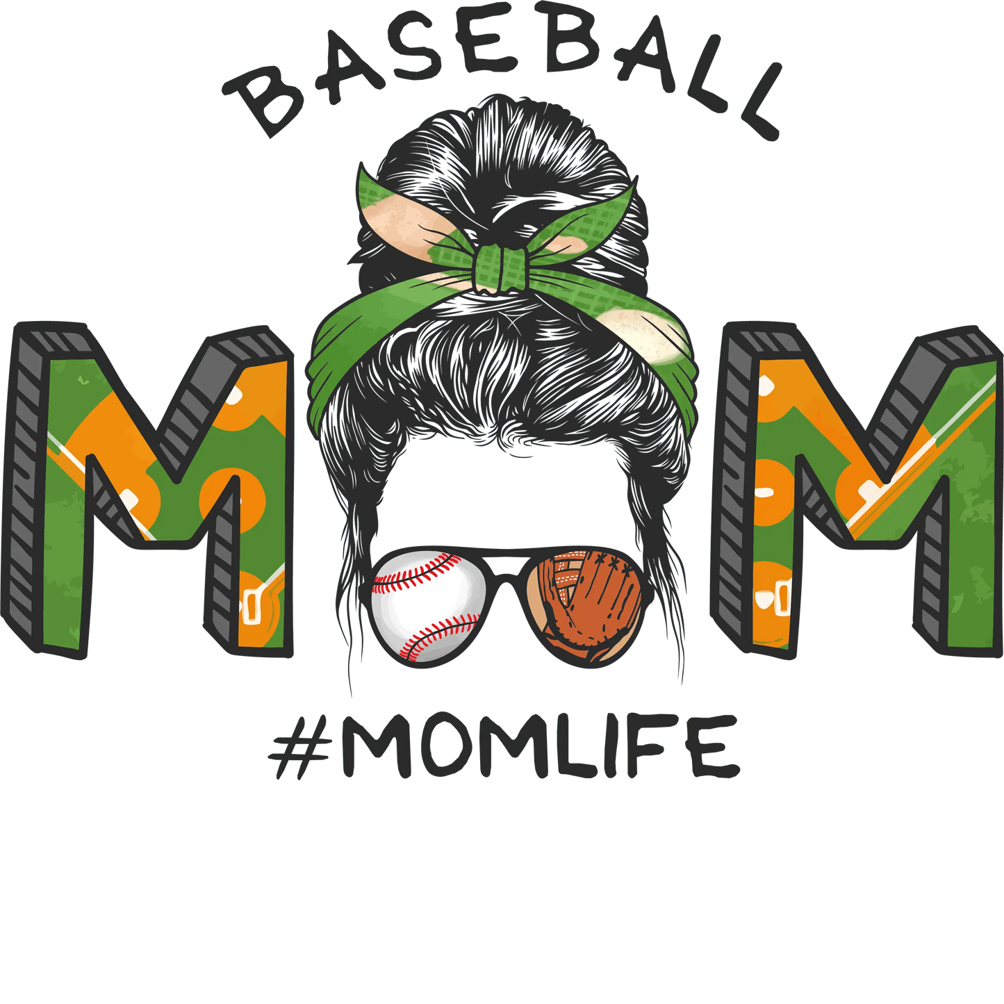 Cool Baseball Mom Design - DTF Ready To Press