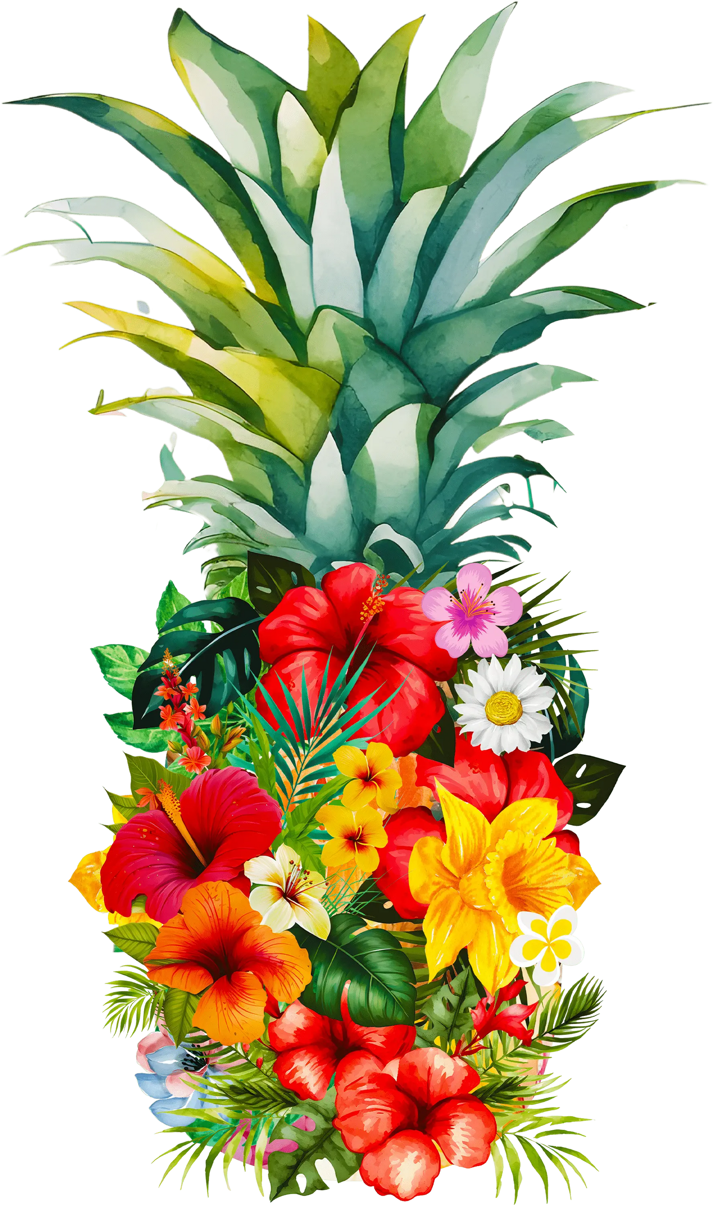 Cute Pineapple Design - DTF Ready To Press