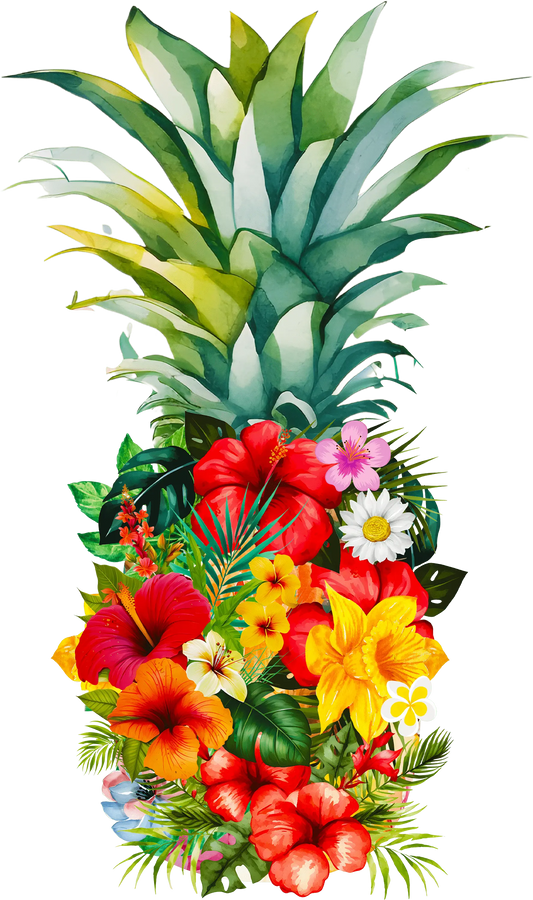 Cute Pineapple Design - DTF Ready To Press