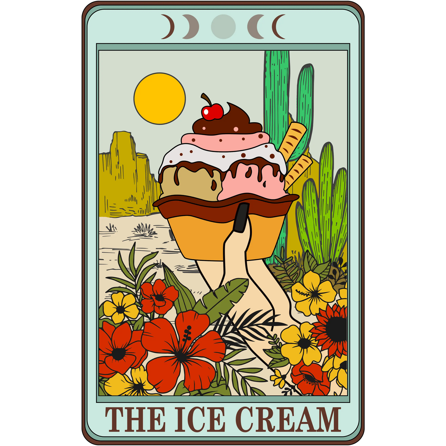 The Ice Cream Design - DTF Ready To Press
