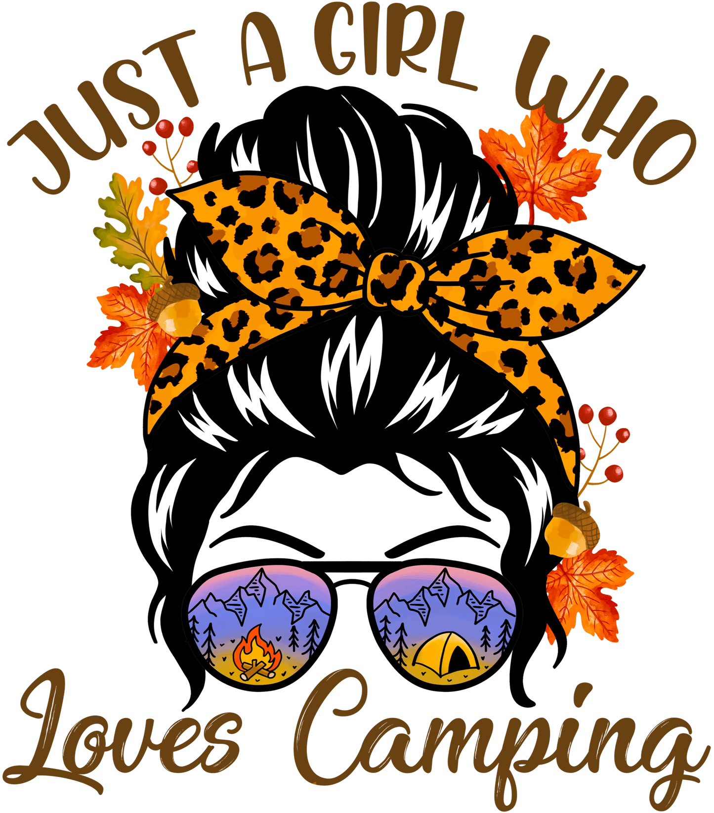 Just A Girl Who Loves Camping Design - DTF Ready To Press