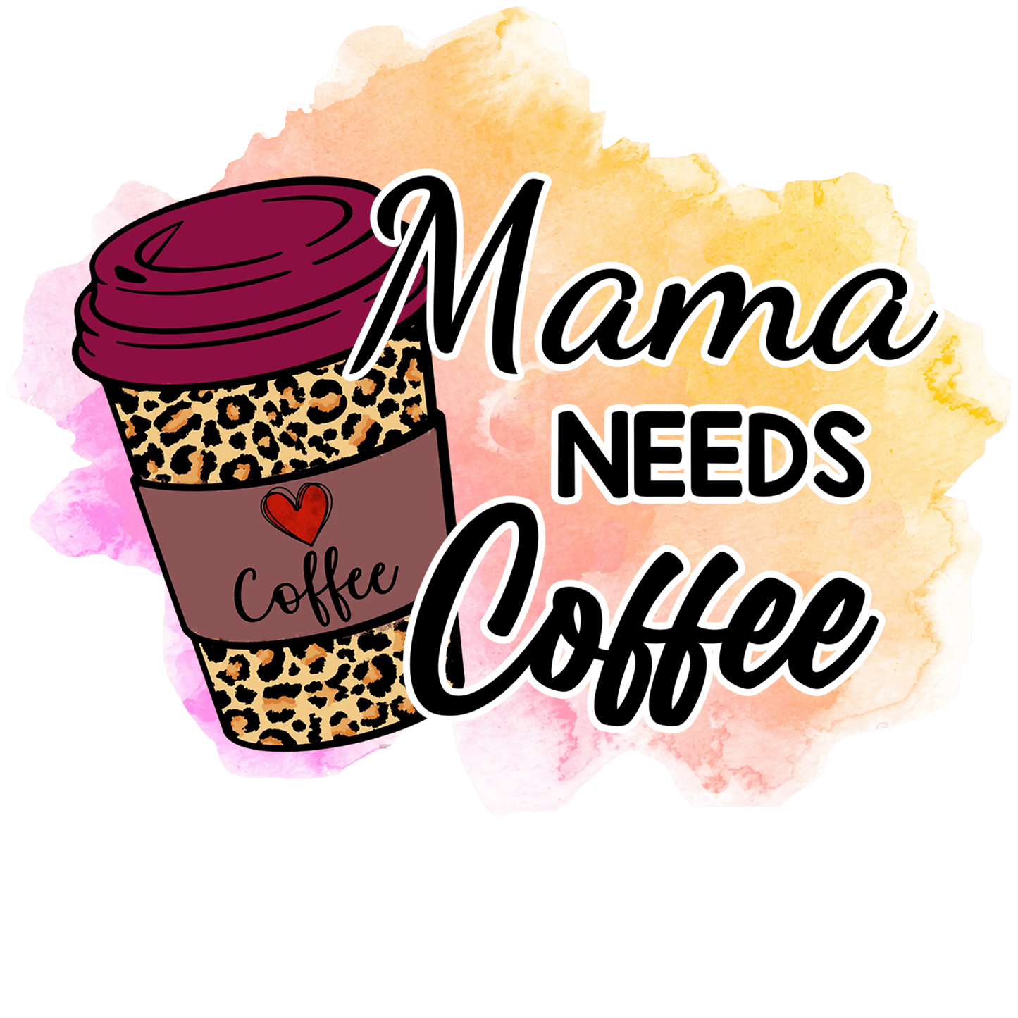 Coffee Lover Mama Design - DTF Ready To Press