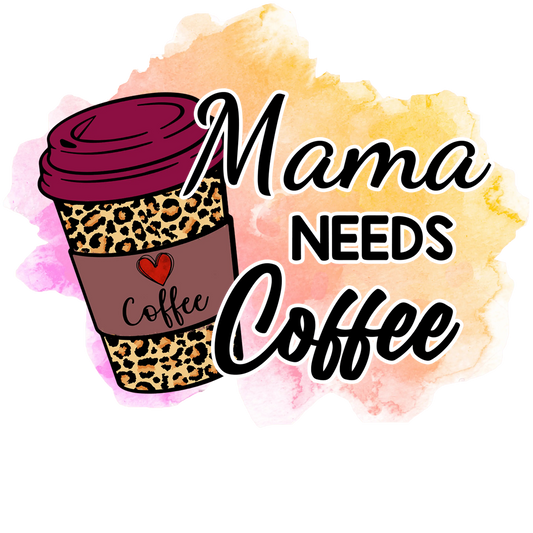 Coffee Lover Mama Design - DTF Ready To Press