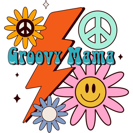 Groovy Mama Design - DTF Ready To Press