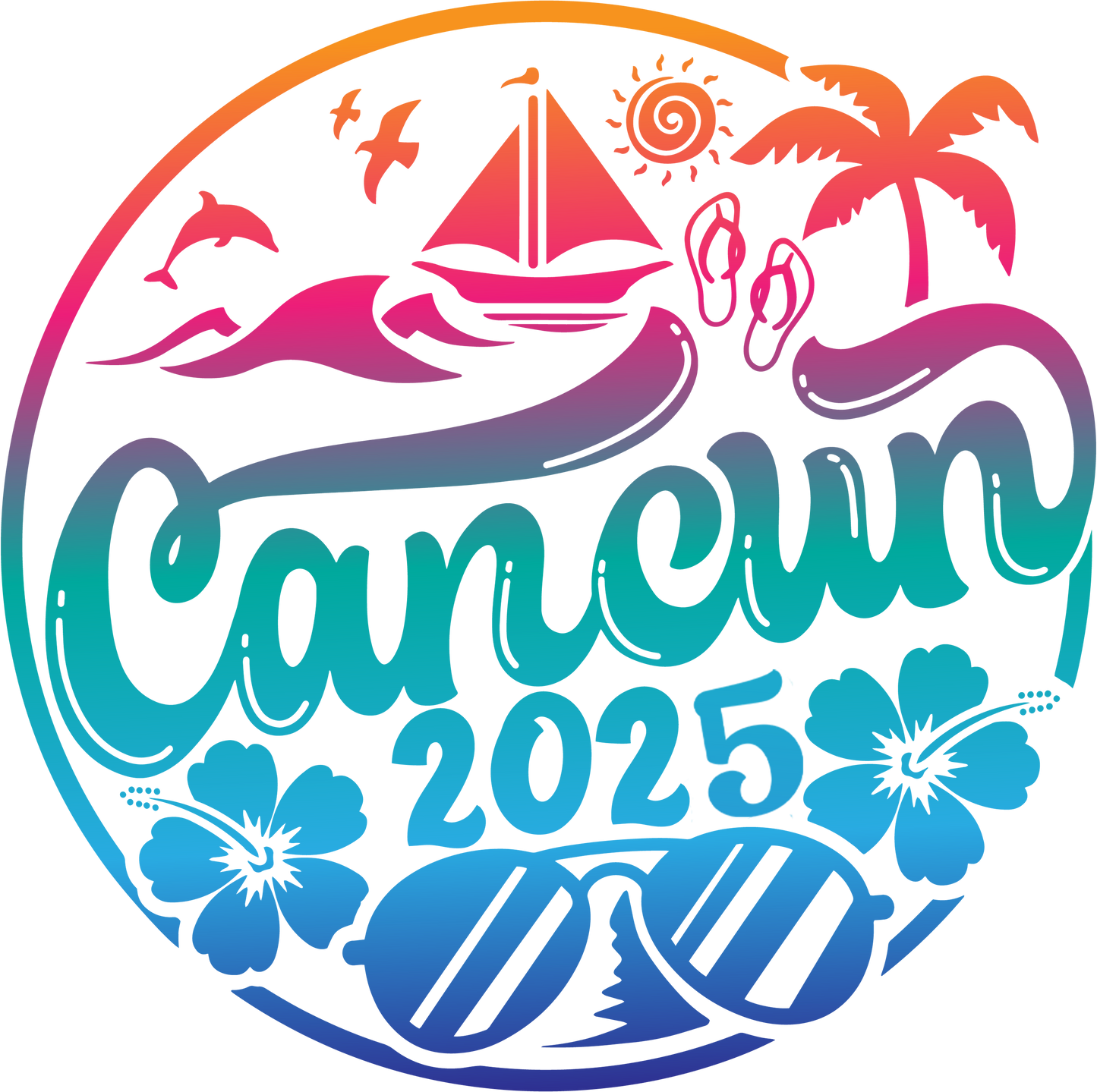 2025 Cancun Crew Design - DTF Ready To Press