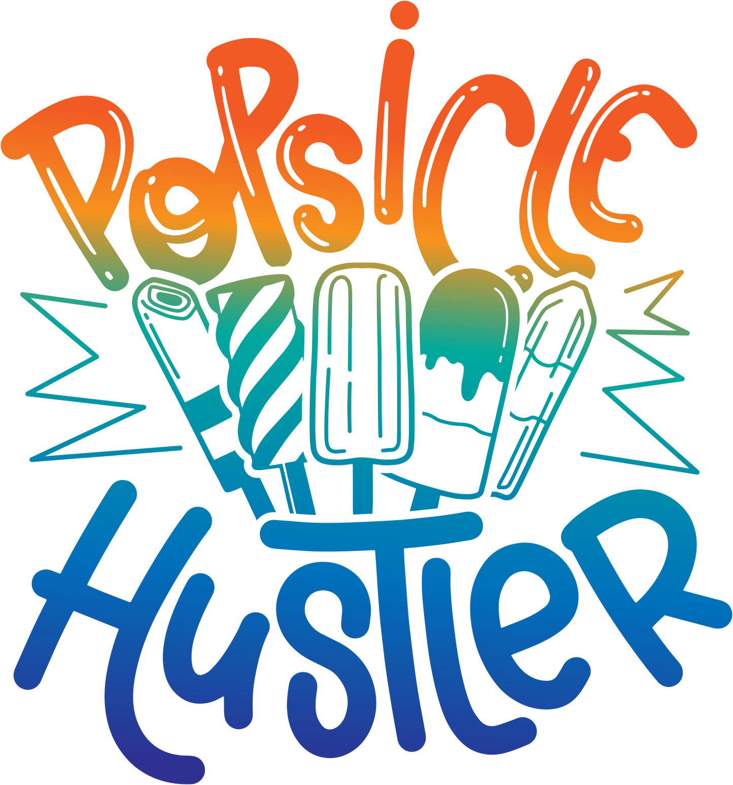 Popsicle Hustler Summer Design - DTF Ready To Press