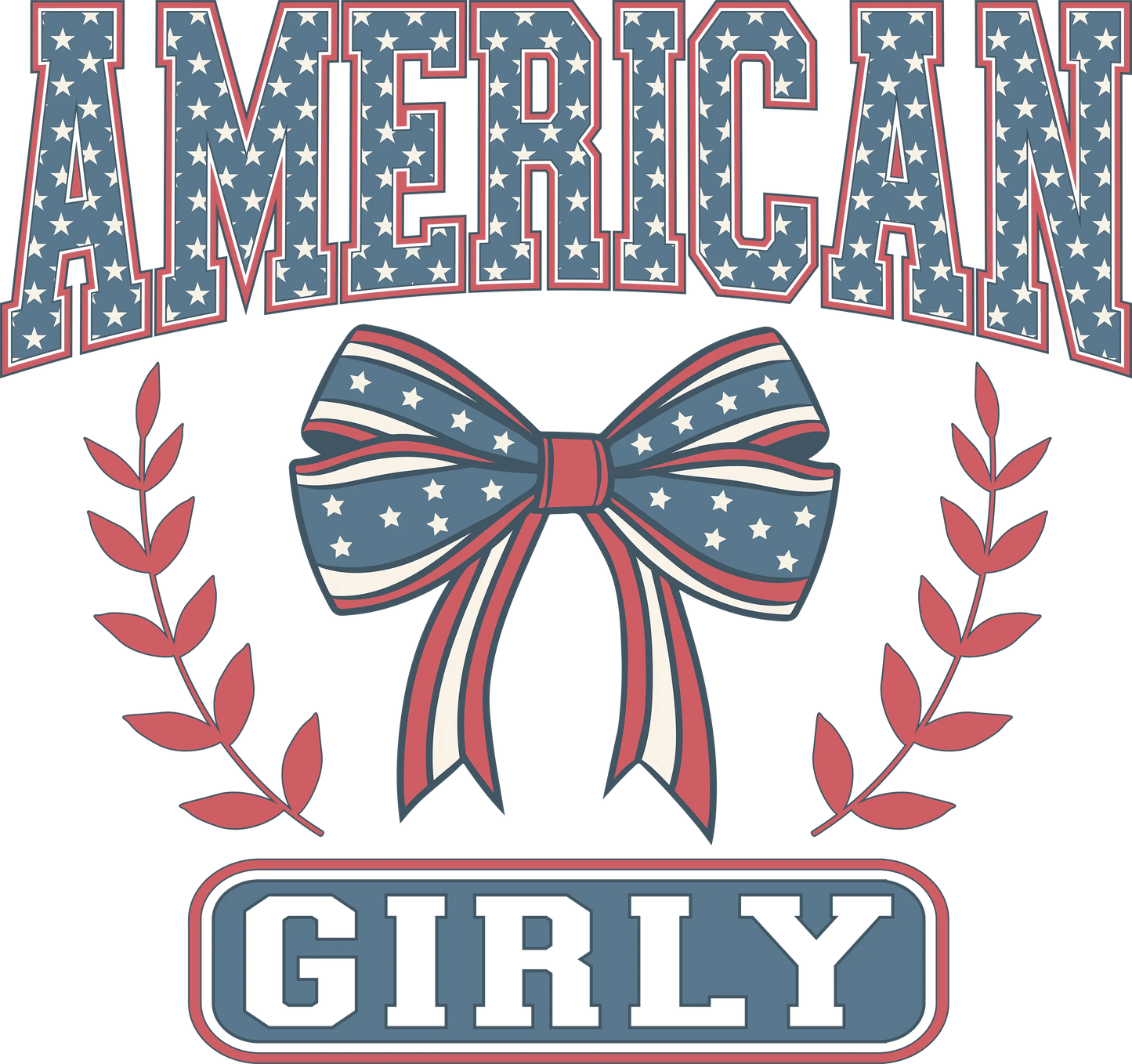 American Girl Design - DTF Ready To Press