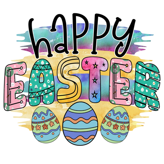 Happy Easter Hunting Egg Design - DTF Ready To Press