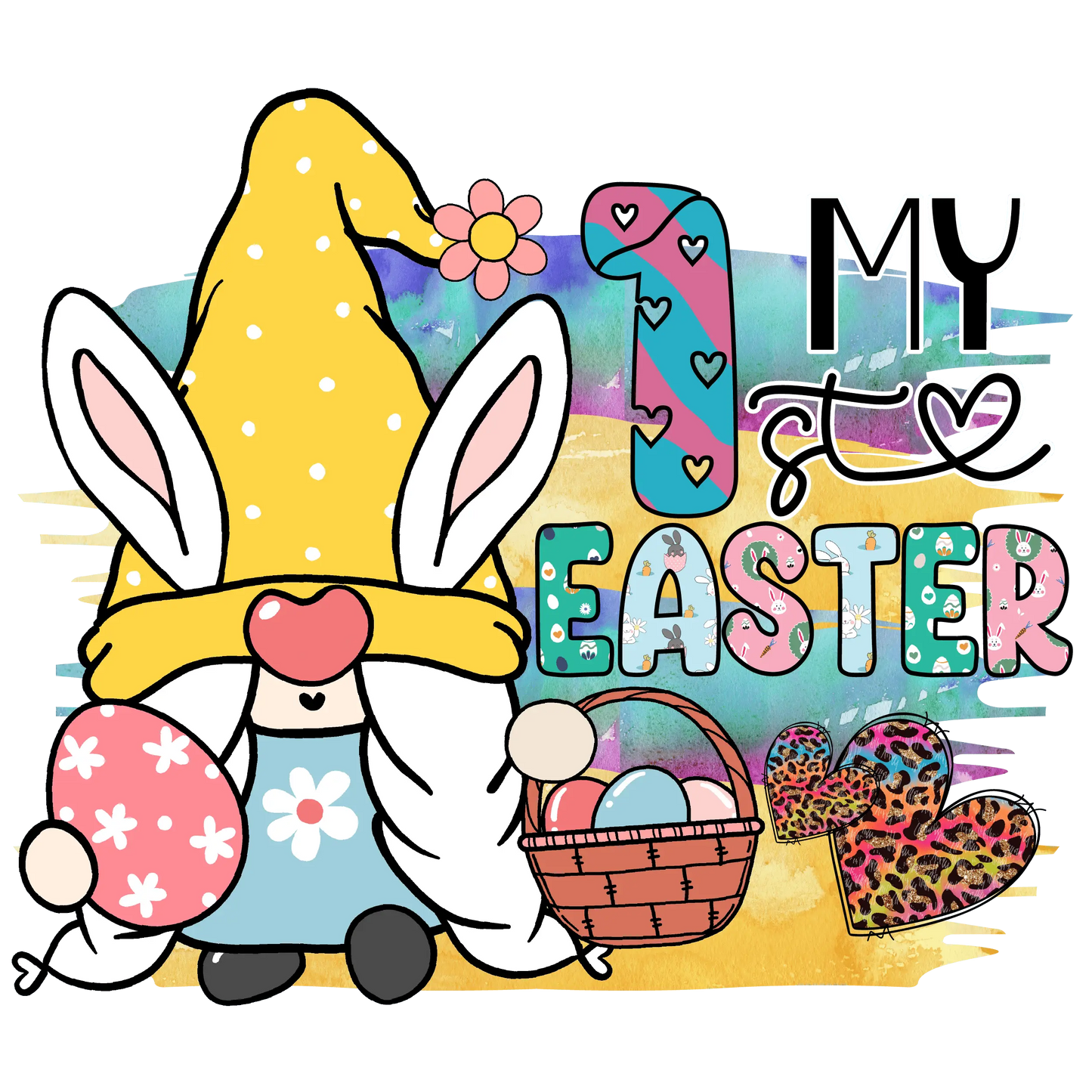 My 1st Easter Gnome Design - DTF Ready To Press