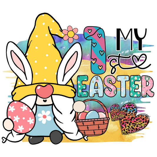 My 1st Easter Gnome Design - DTF Ready To Press