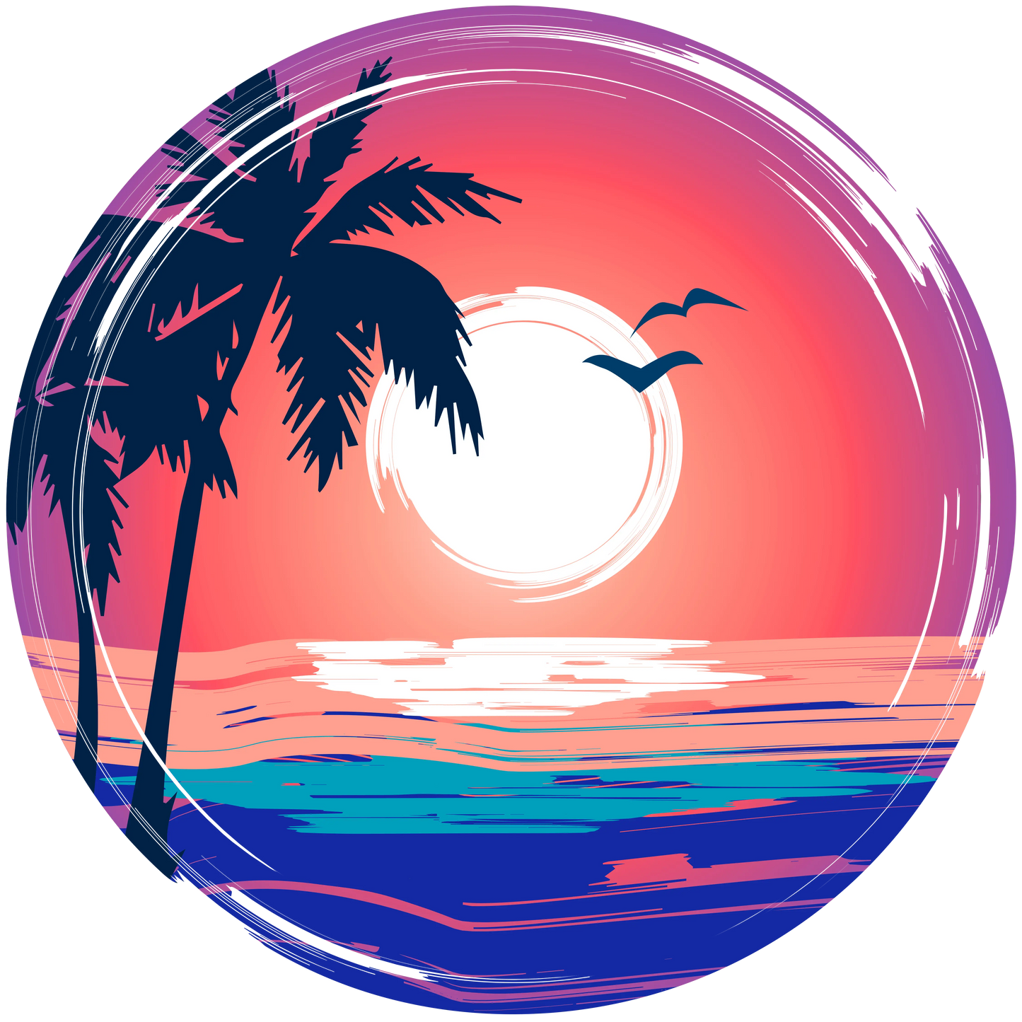Sunset Design - DTF Ready To Press