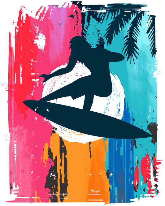 Cool Surf Design - DTF Ready To Press
