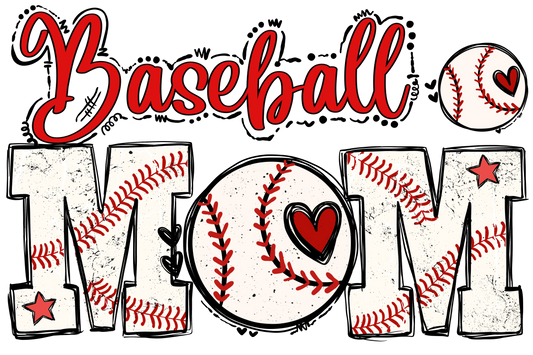 Cool Baseball Mom Design - DTF Ready To Press
