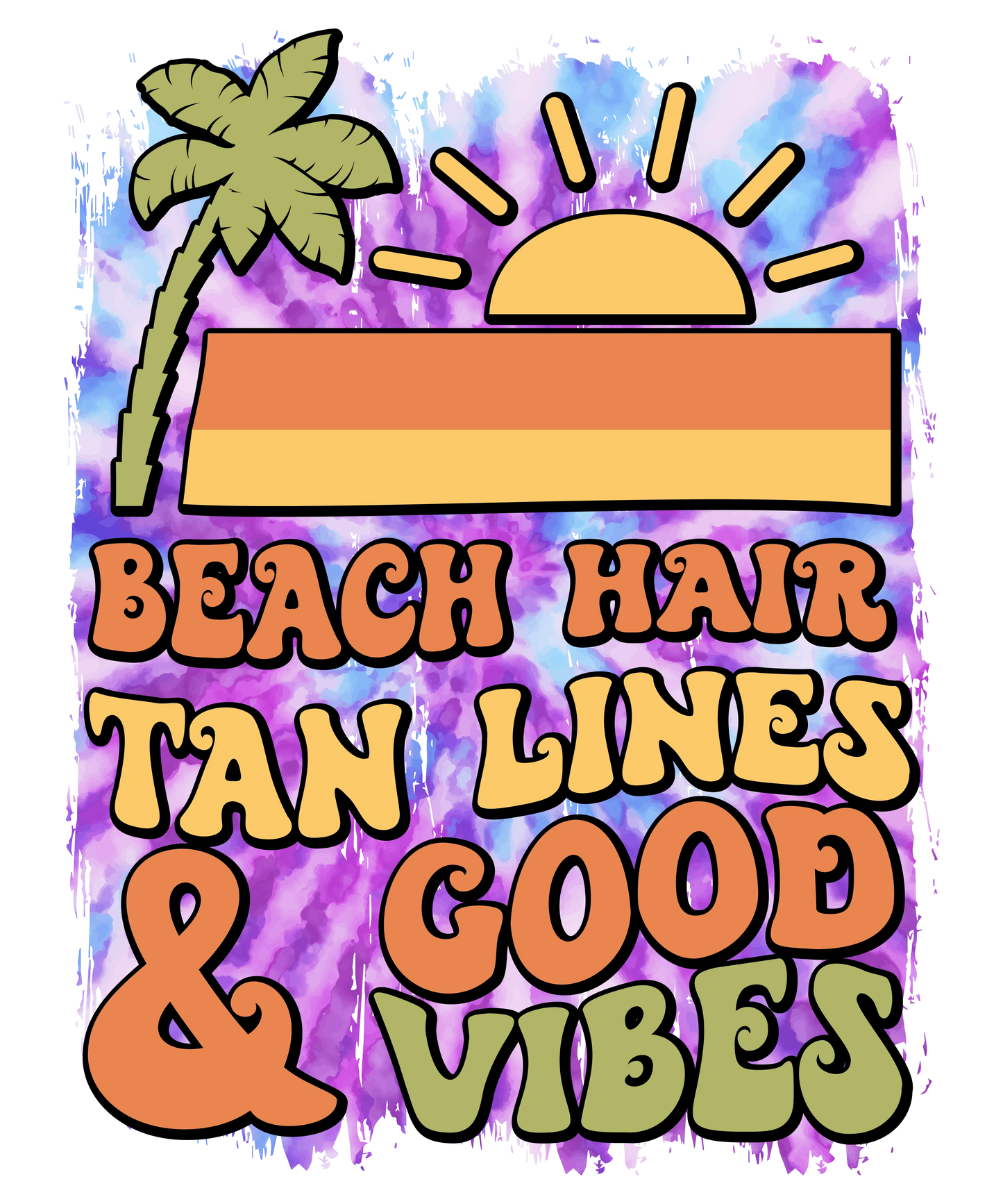 Good Summer Vibes Design - DTF Ready To Press
