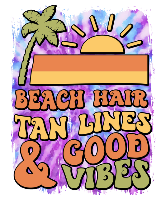 Good Summer Vibes Design - DTF Ready To Press