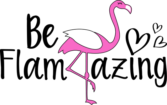 Funny Flamingo Design - DTF Ready To Press