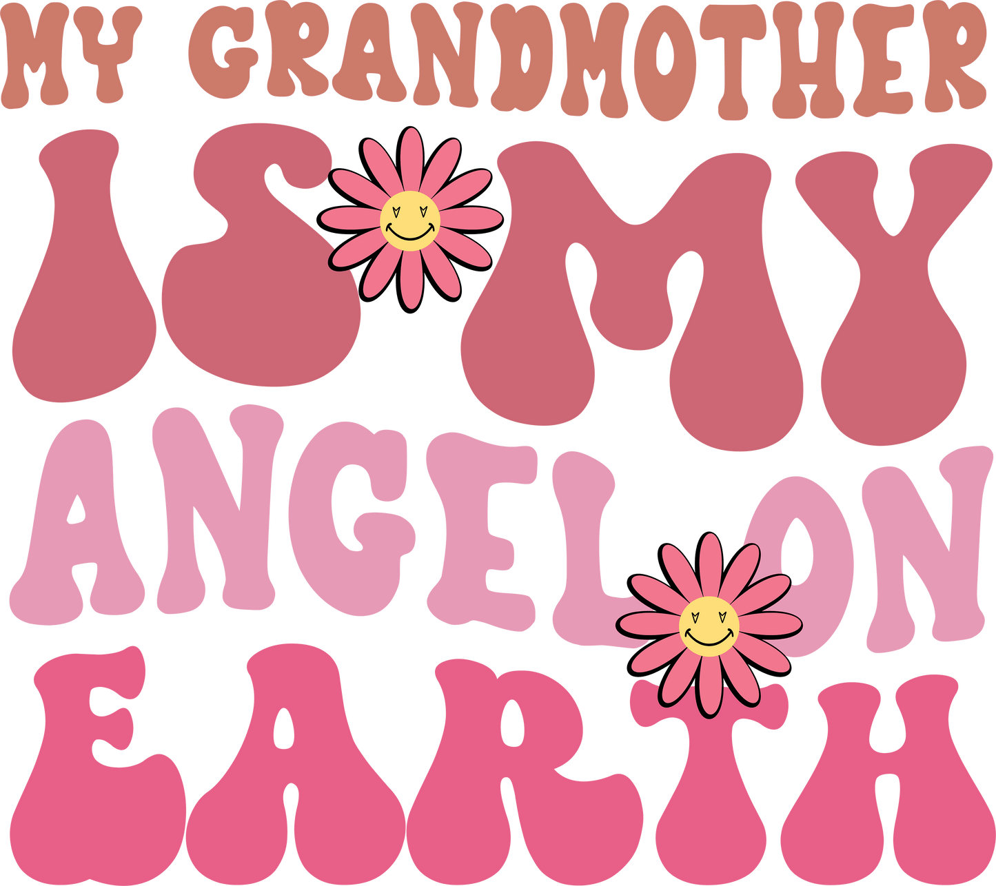 Cute Grandmother Design - DTF Ready To Press
