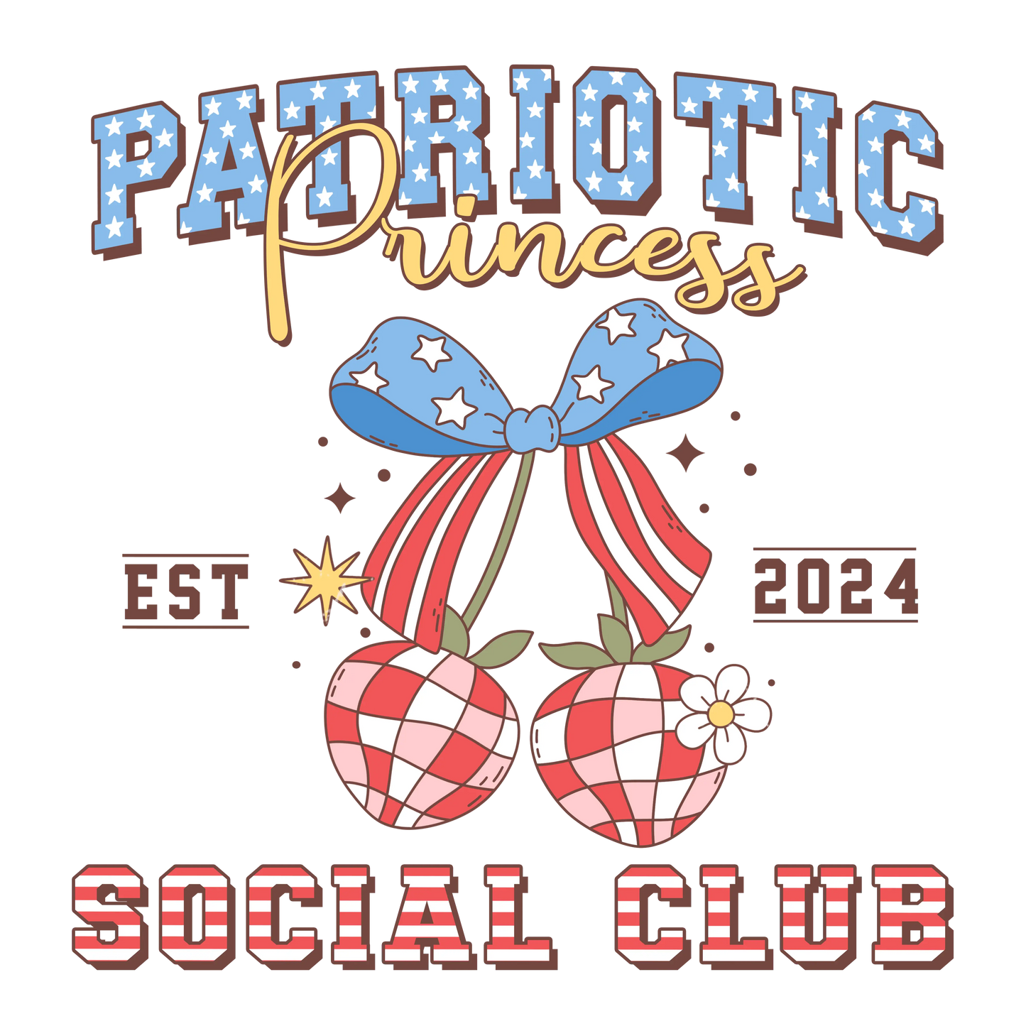 Patriotic Princess Design - DTF Ready To Press