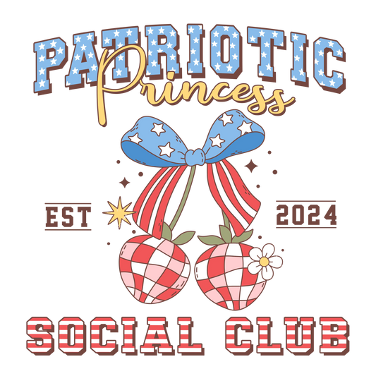 Patriotic Princess Design - DTF Ready To Press