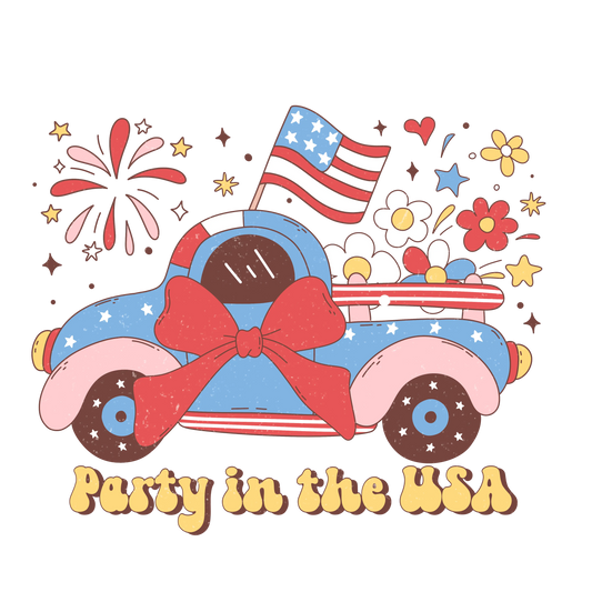Party In The USA Design - DTF Ready To Press