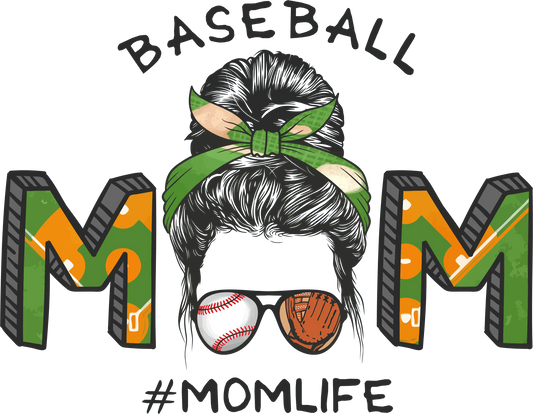 Cool Baseball Mom Design - DTF Ready To Press