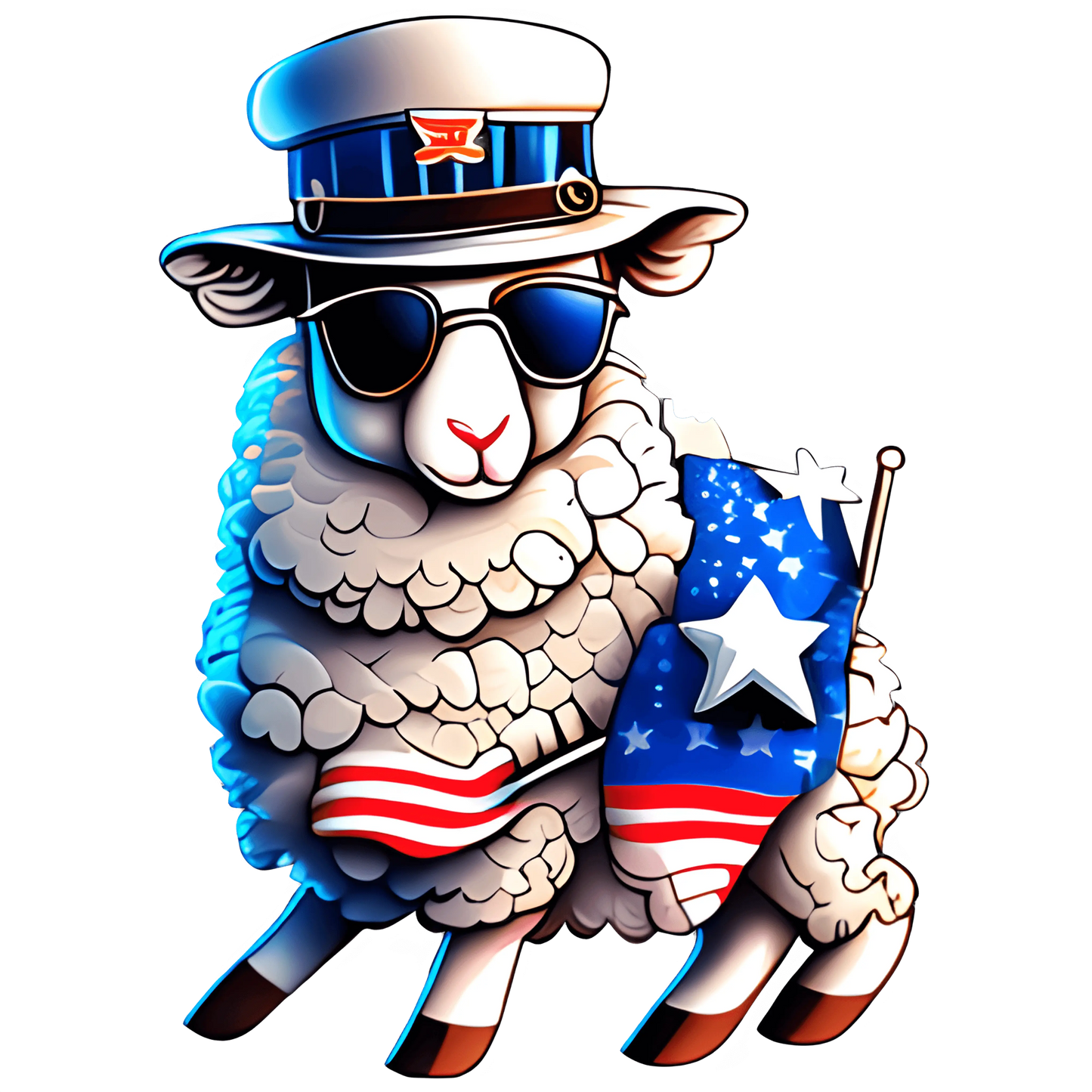 4th Of July Animal Design - DTF Ready To Press