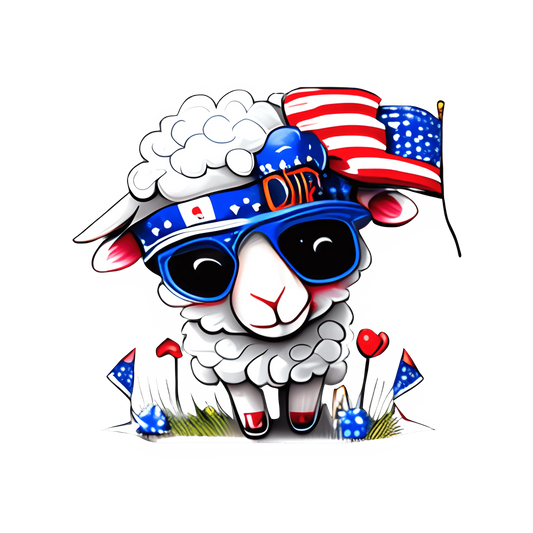 Funny 4th Of July Animal Design - DTF Ready To Press