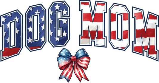 American Dog Mom Design - DTF Ready To Press