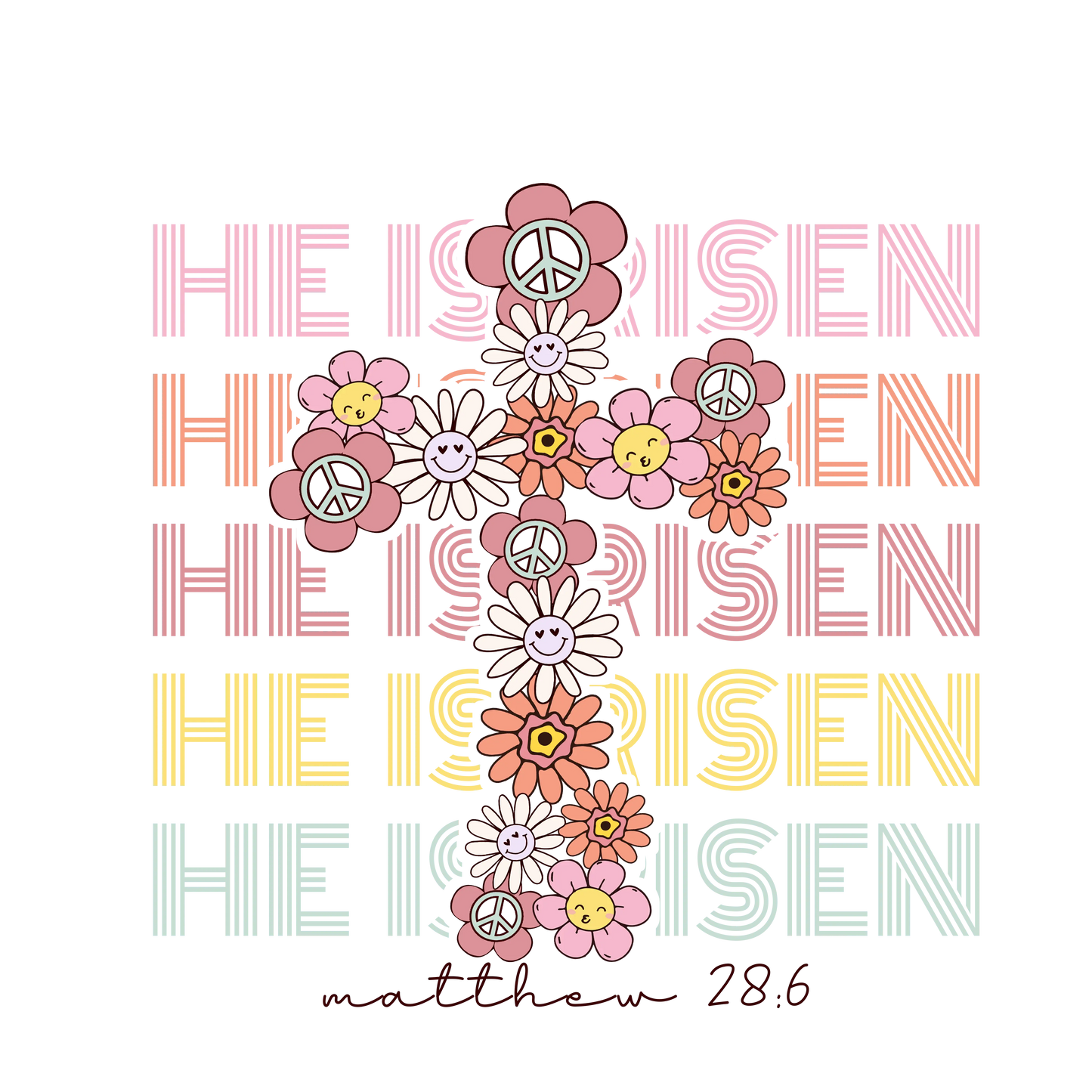 Easter He Is Risen Design - DTF Ready To Press