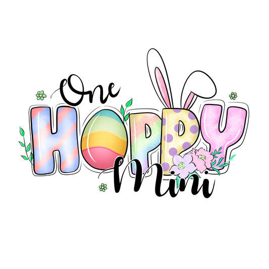 One Hoppy Mini Easter Design - DTF Ready To Press