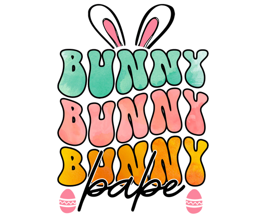 Bunny Babe Easter Design - DTF Ready To Press