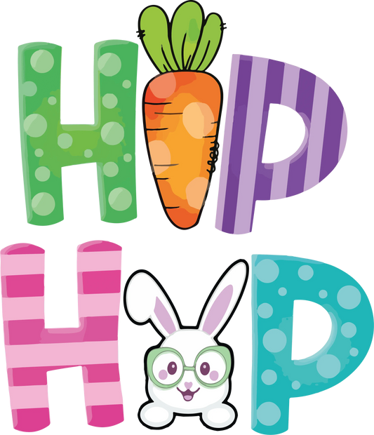 Hip Hop Easter Bunny Design - DTF Ready To Press
