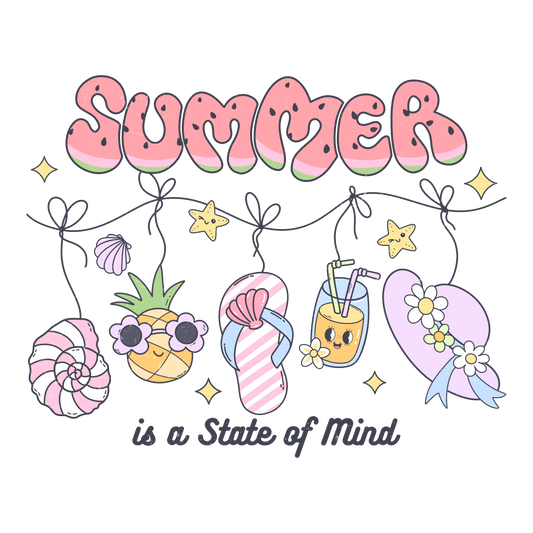 Summer Is A State of Mind Design - DTF Ready To Press