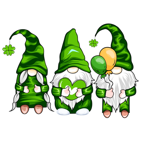 Gnomes St Patrick's Day Design - DTF Ready To Press