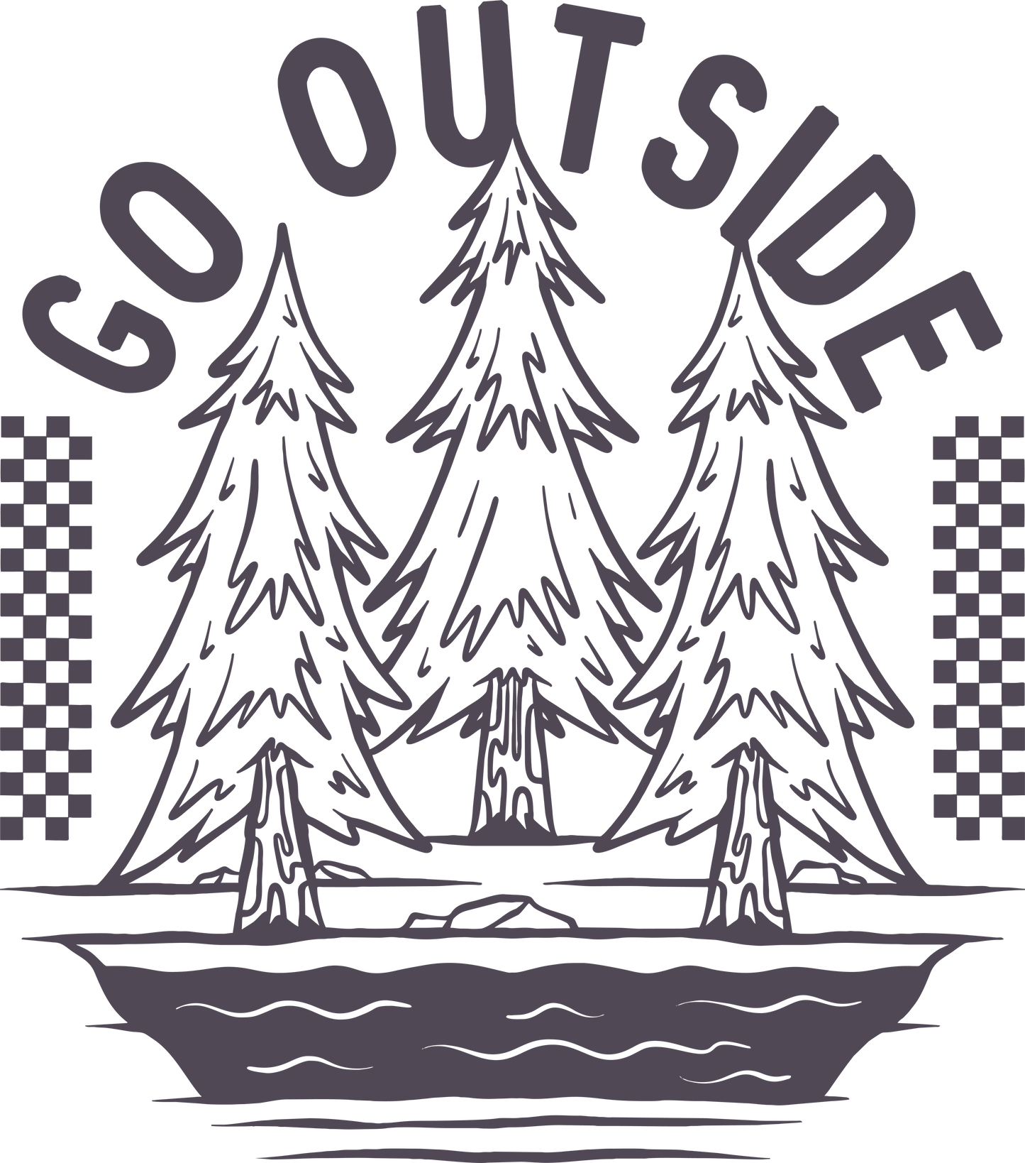 Go Outside Design - DTF Ready To Press