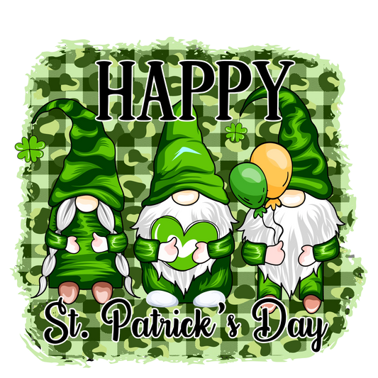 Irish Patrick's Day Gnome Design - DTF Ready To Press