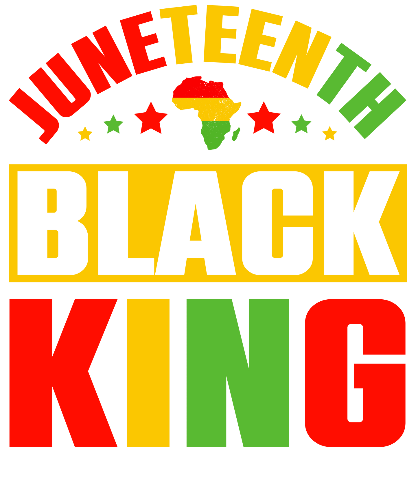 Juneteenth Black King Design - DTF Ready To Press
