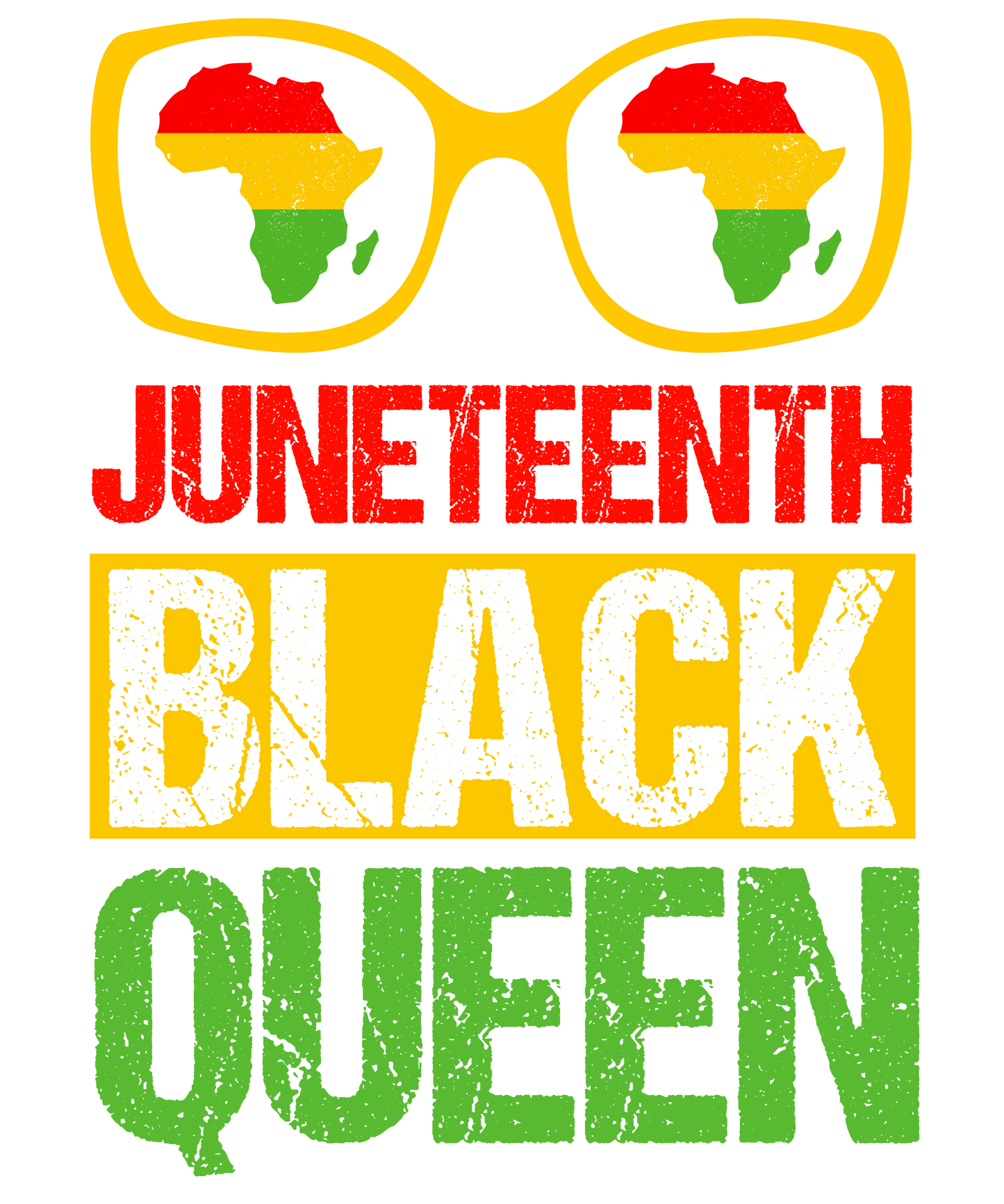 Juneteenth Black Queen Design - DTF Ready To Press