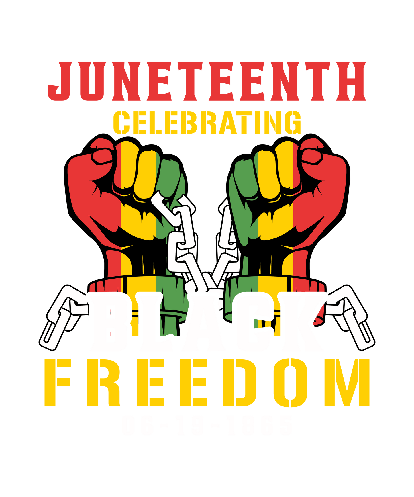 Juneteenth Celebrating Design - DTF Ready To Press