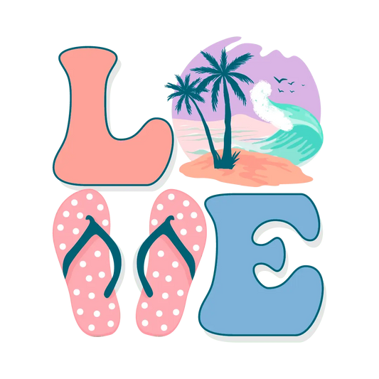 Love Summer Design - DTF Ready To Press