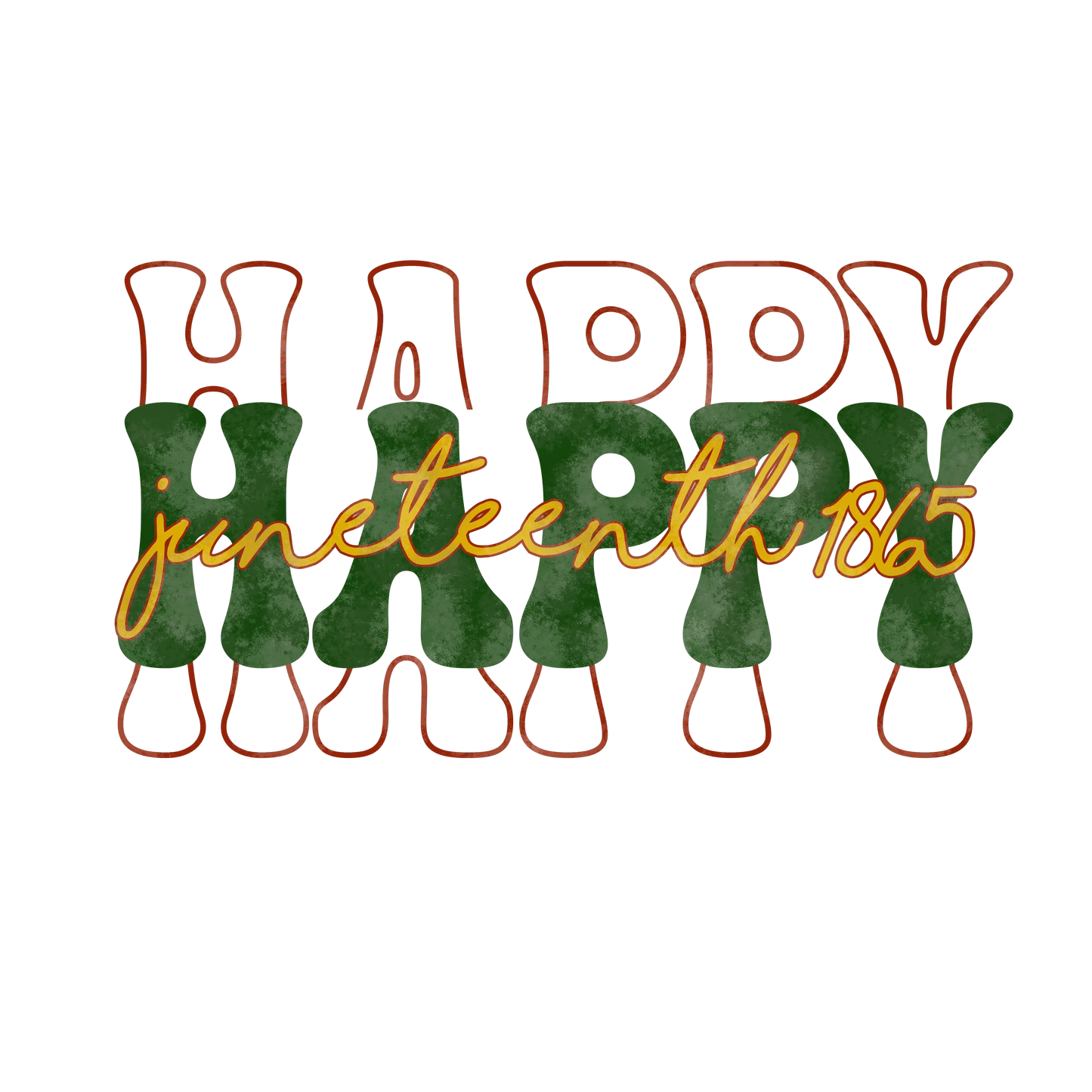 Happy Juneteenth Design - DTF Ready To Press