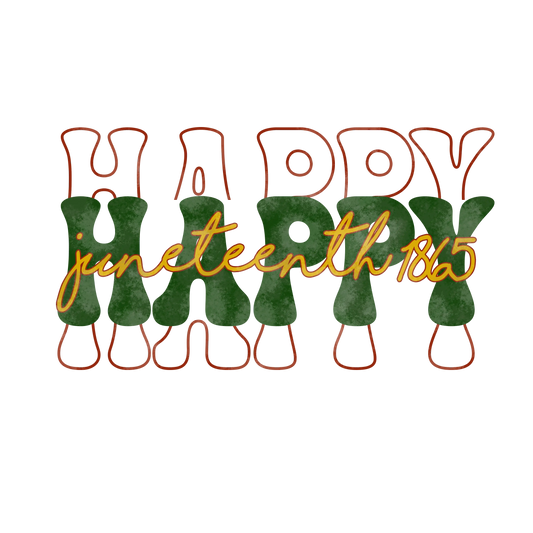 Happy Juneteenth Design - DTF Ready To Press