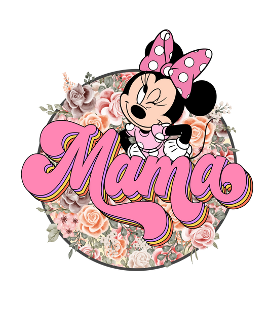 Minnie Mouse Mama Design - DTF Ready To Press