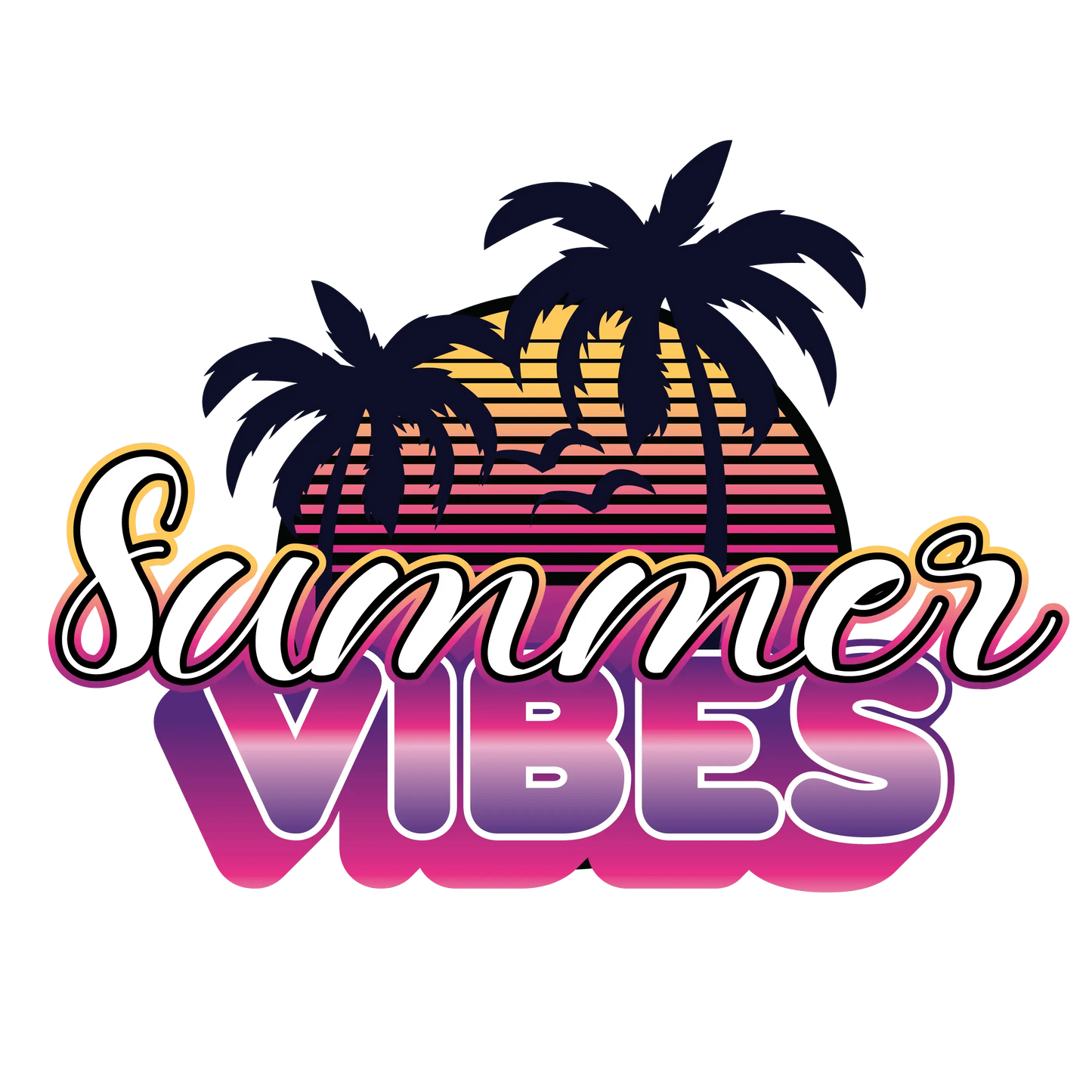 Summer Vibes Design - DTF Ready To Press