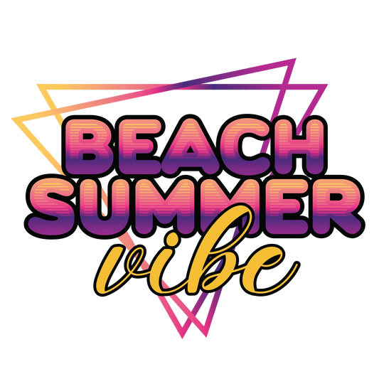 Beach Summer Vibe Design - DTF Ready To Press