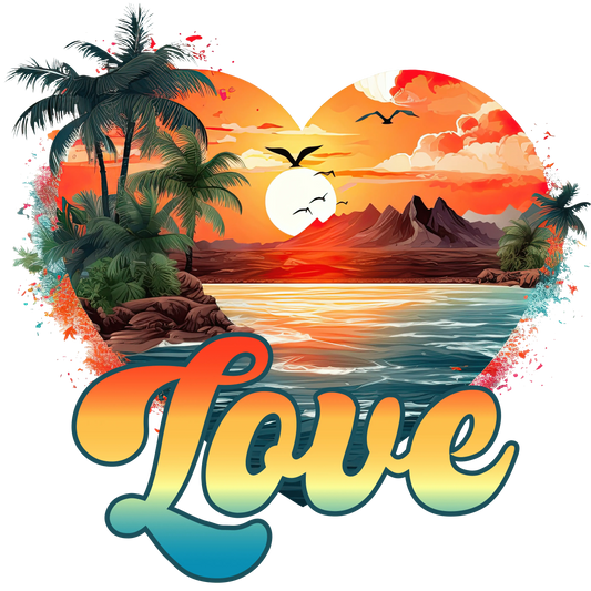 Love Summer Design - DTF Ready To Press