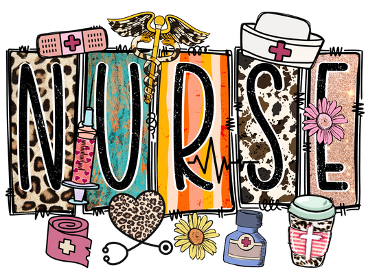 Nurse Western Design - DTF Ready To Press