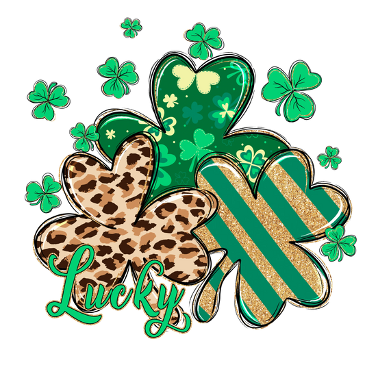 Lucky Clover St Patrick's Day Design - DTF Ready To Press