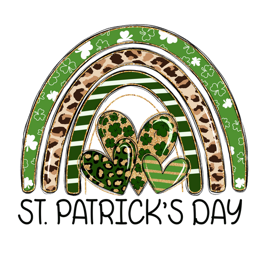 Rainbow St Patrick's Day Design - DTF Ready To Press