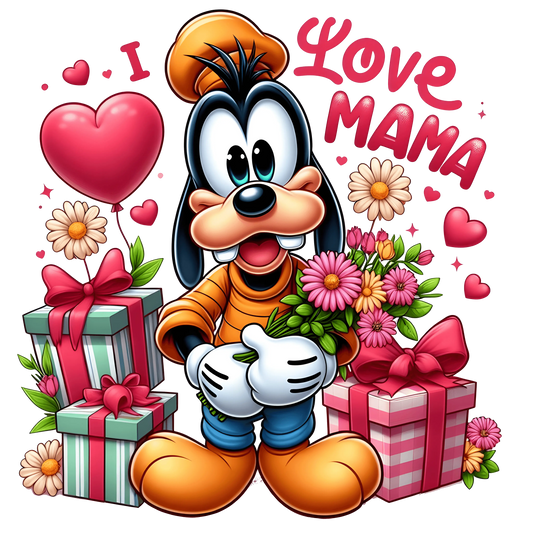 I Love Mama Design - DTF Ready To Press